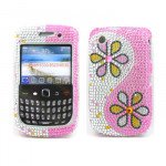 Wholesale BlackBerry 8520 9300 Diamond Case (Flower)